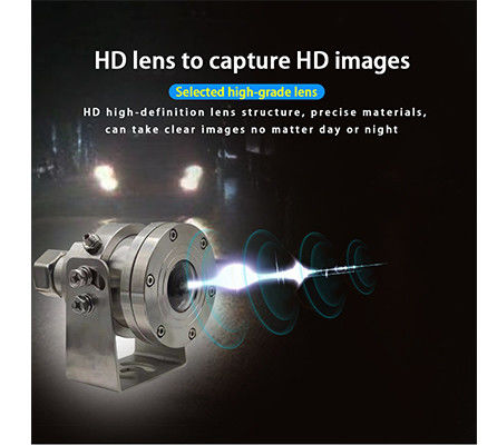 4K CCTV مكافحة الانفجار Fisheye PTZ كاميرا الفولاذ المقاوم للصدأ للشاحنات